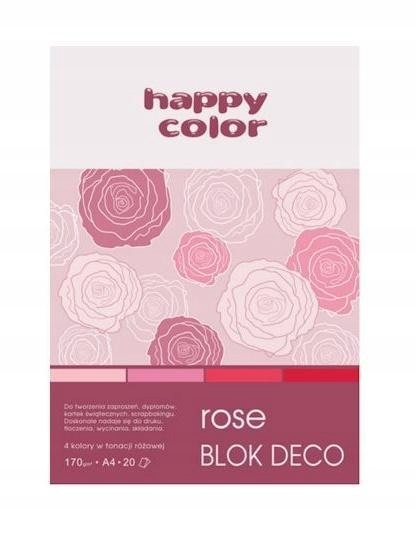 Blok A5/20K Deco Rose 170g HAPPY COLOR