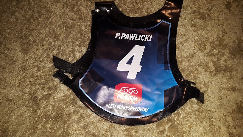 ŻUŻEL! SPEEDWAY! Plastron PRZEMYSŁAW PAWLICKI!
