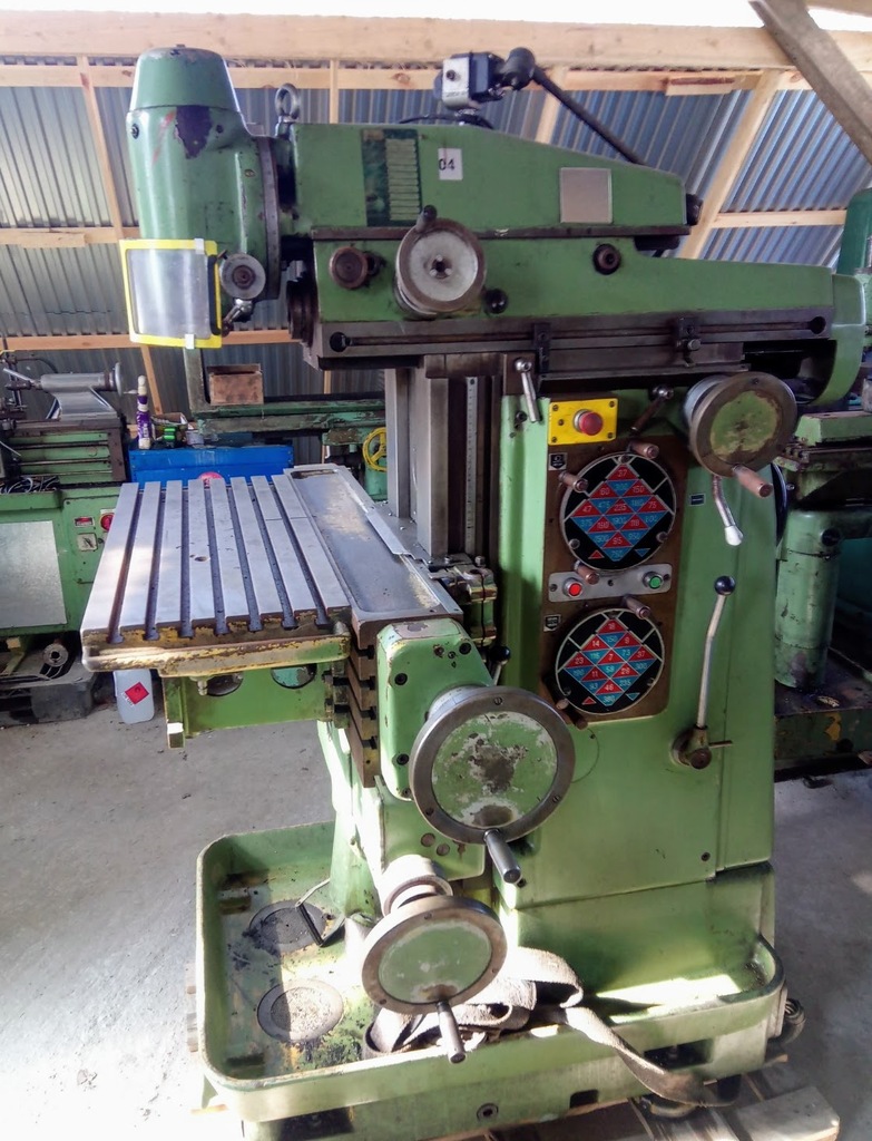 Frezarka do metalu ALG 200 100 AVIA FND32 FNC25