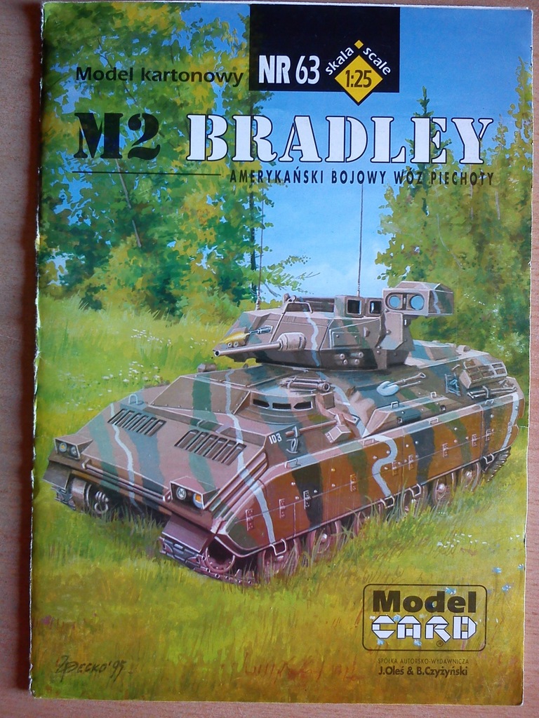 MODEL CARD BOJOWY WÓZ PIECHOTY M2 BRADLEY