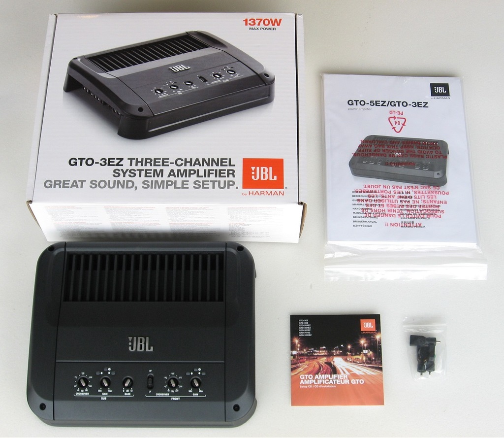 JBL GTO 3EZ 500W RMS NA SUBA, 3-KANAŁY, HI-INPUT 7370264430