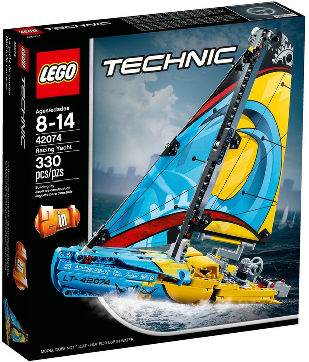 LEGO TECHNIC Jacht Wyścigowy 2w1 42074