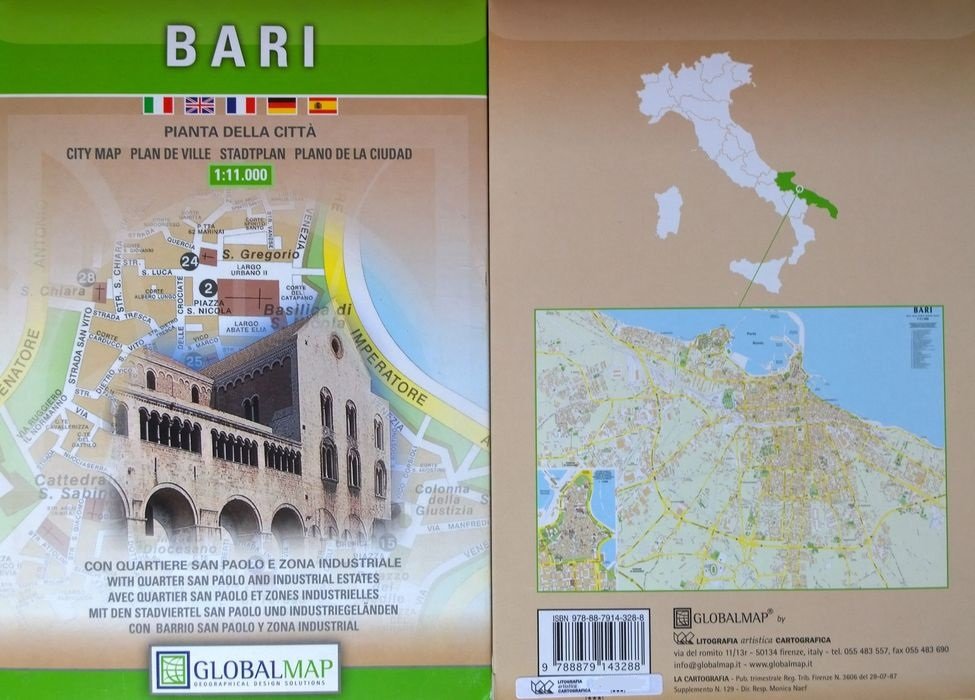 BARI WŁOCHY MAPA 1:11 000 GLOBALMAP LAC