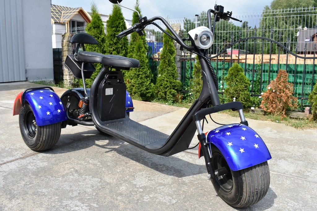 2szt. Skuter Elektryczny Hulajnoga Harley 3-kołowa