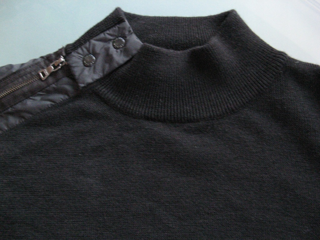 PRADA ITALY sweter z panelami 100% WOOL ~nowy *XL