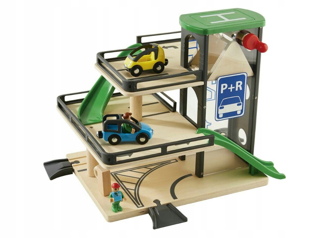Drewniany parking Lidl