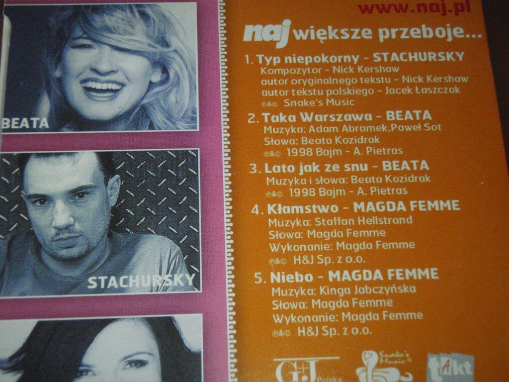 Beata, Stachursky, Magda Femme -oryginalne wykonia ...