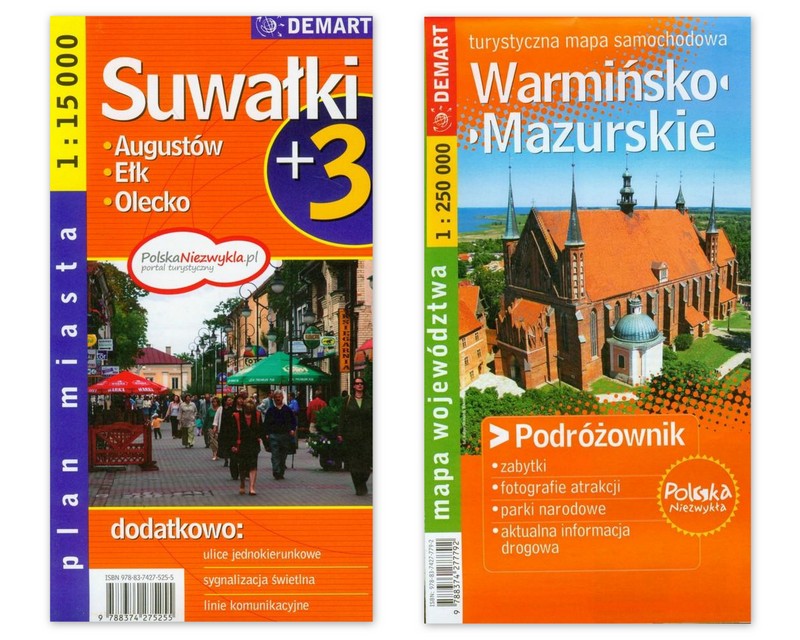 MAPY! Warmińsko-mazurskie + Augustów Ełk Suwałki