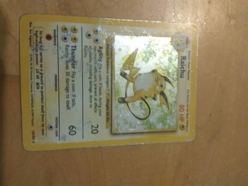 Pokemon Raichu Holo Ewolucja Pikachu 7508690631 Oficjalne Archiwum Allegro