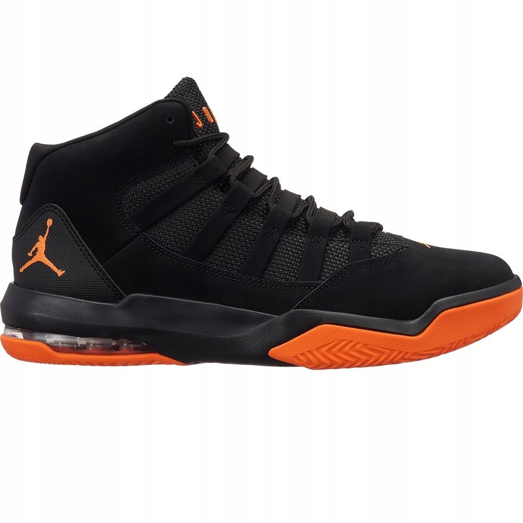 jordan max aura black and orange