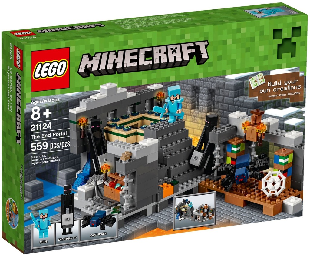 lego MINECRAFT 21124 PORTAL KRESU - STEVE ENDERMAN