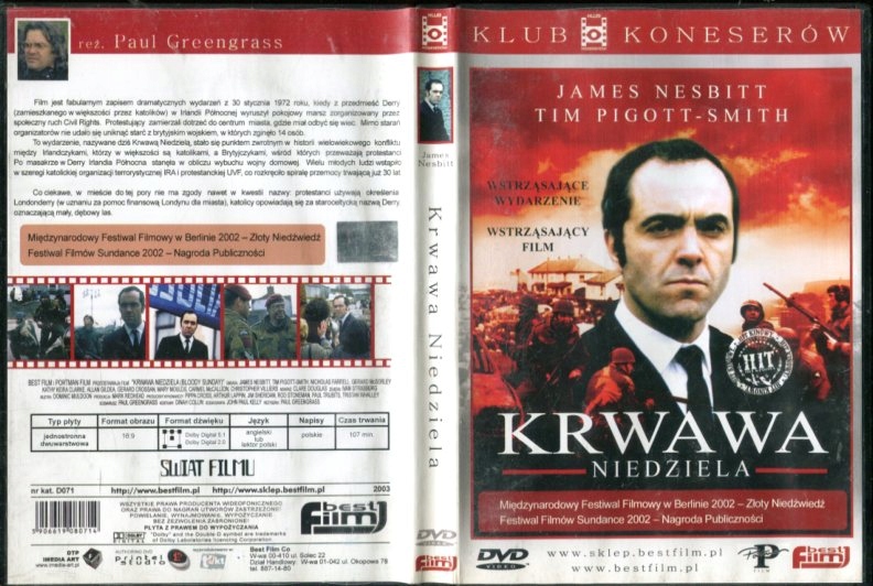KRWAWA NIEDZIELA DVD / AL0081