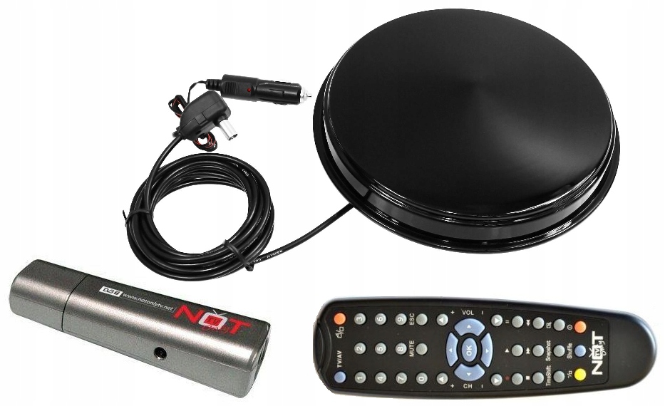 ANTENA SAMOCHODOWA +45dbi 12/24V +TUNER DO LAPTOPA