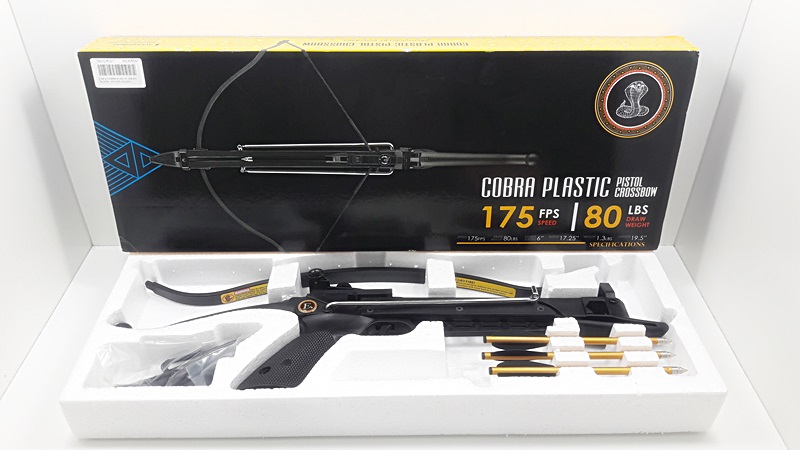 KUSZA COBRA PLASTIC PISTOL CROSSBOW 80LBS
