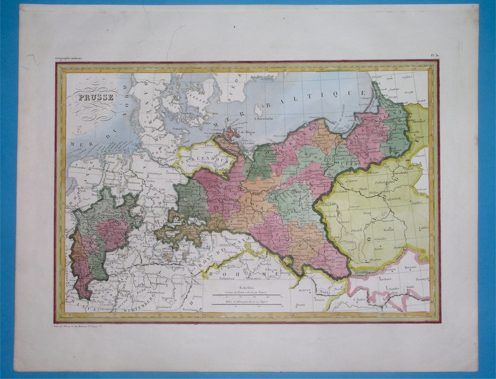 1832 MAPA POLSKI WARSZAWA PRUSY ŚLĄSK KRAKÓW
