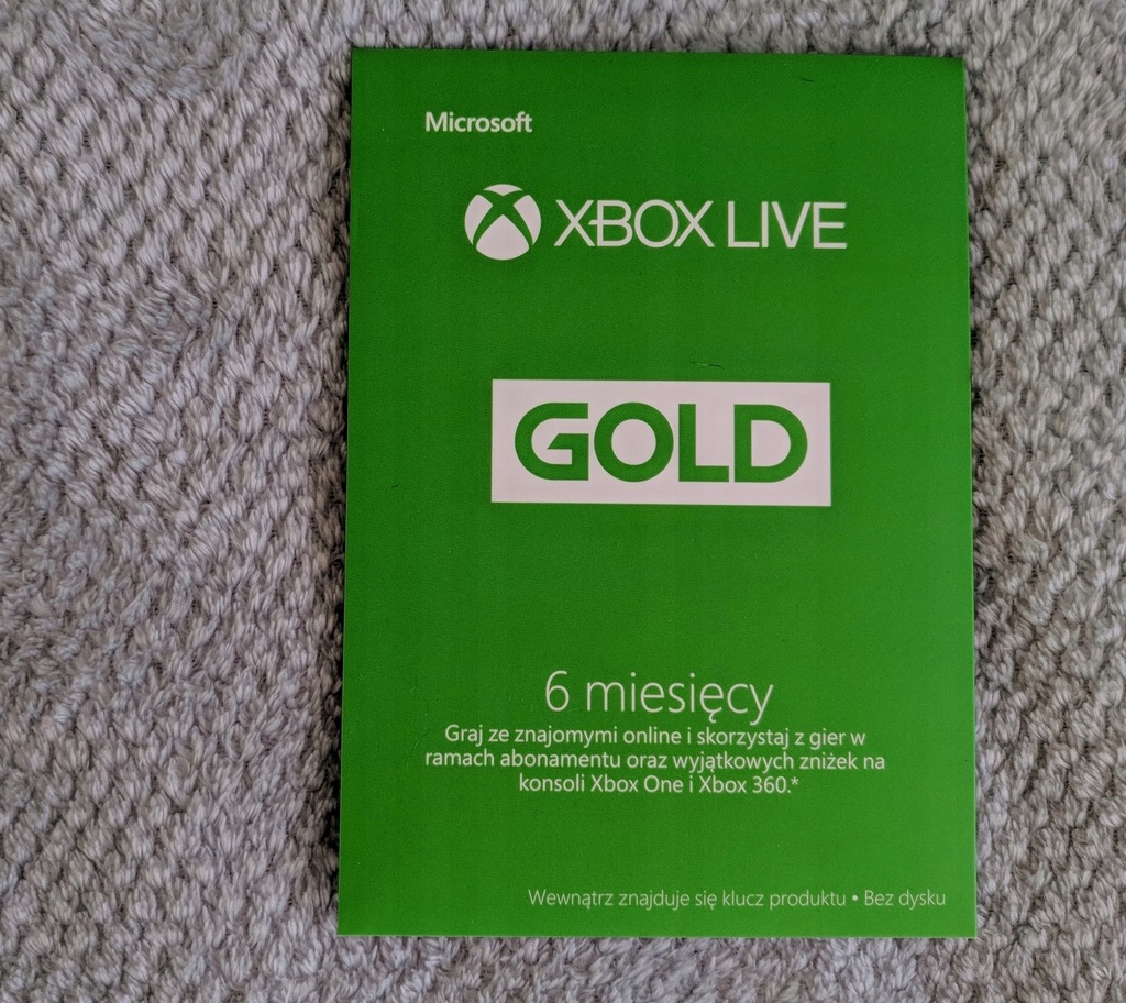 Xbox LIVE GOLD 6 miesięcy