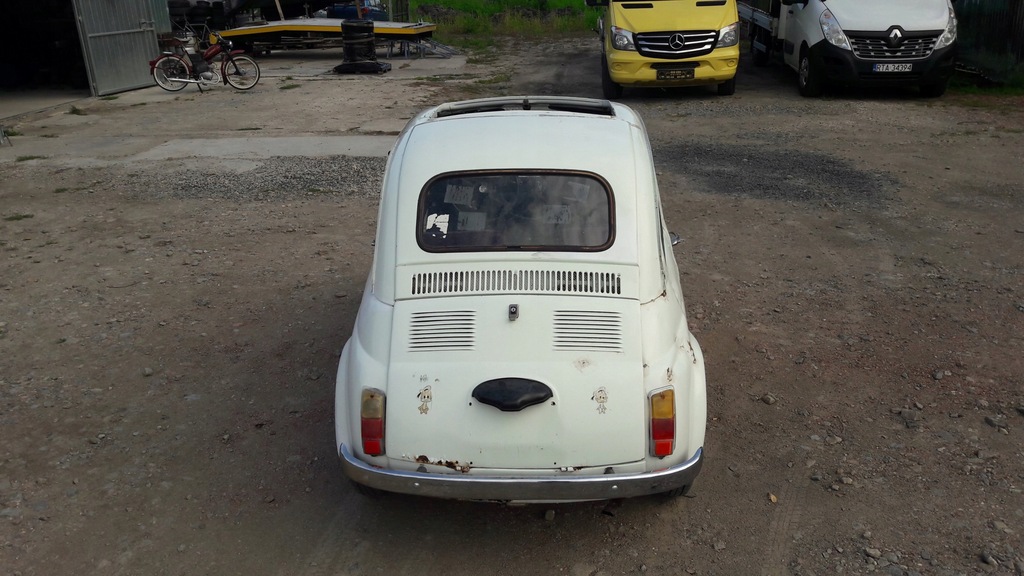 Fiat 500 1970r. Technicznie ok. Pali jeździ. 7537761545