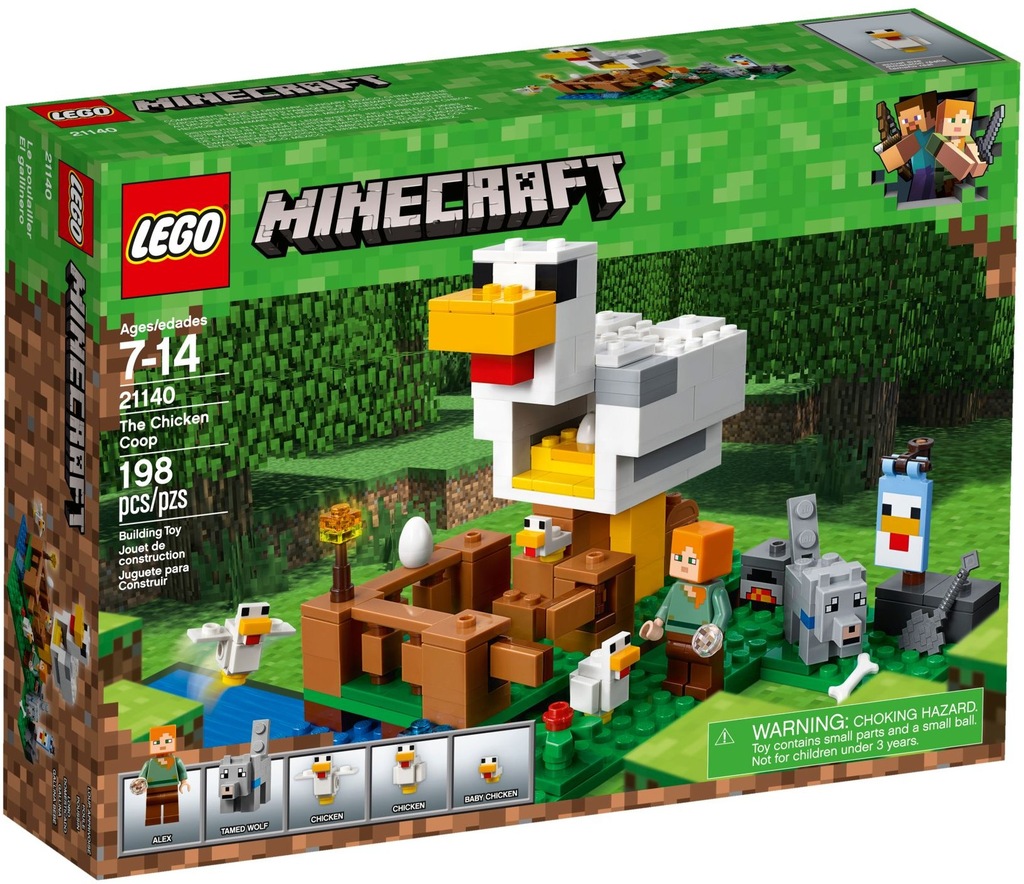 LEGO MINECRAFT Kurnik The Chicken Coop 21140