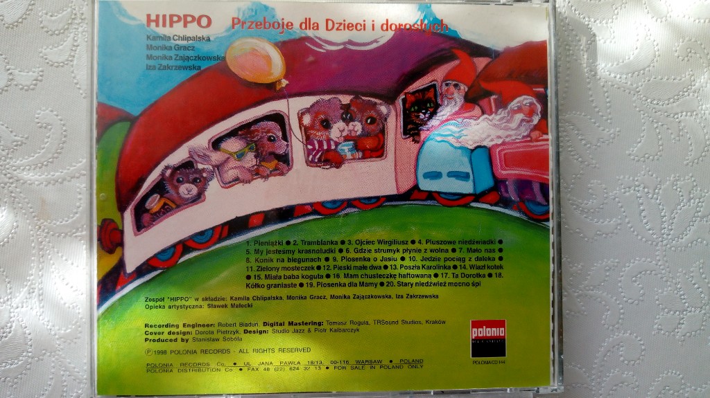 Płyta cd piosenki dla dzieci i dorosłych