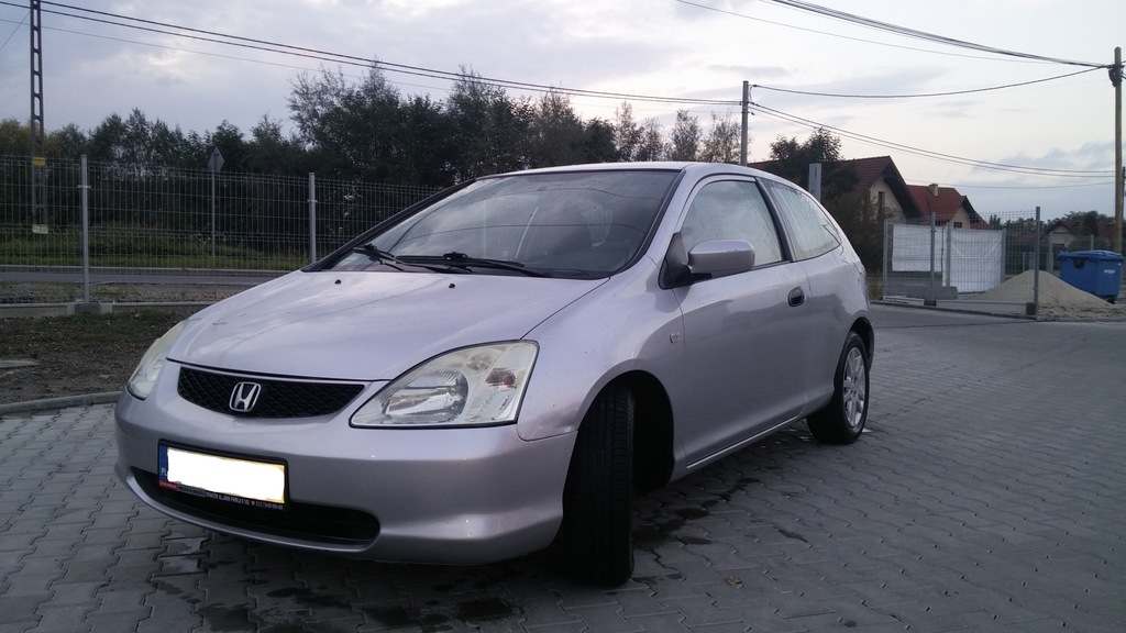 Honda Civic VII 1.4 90KM 2003 r. DWUDRZWIOWA ALU