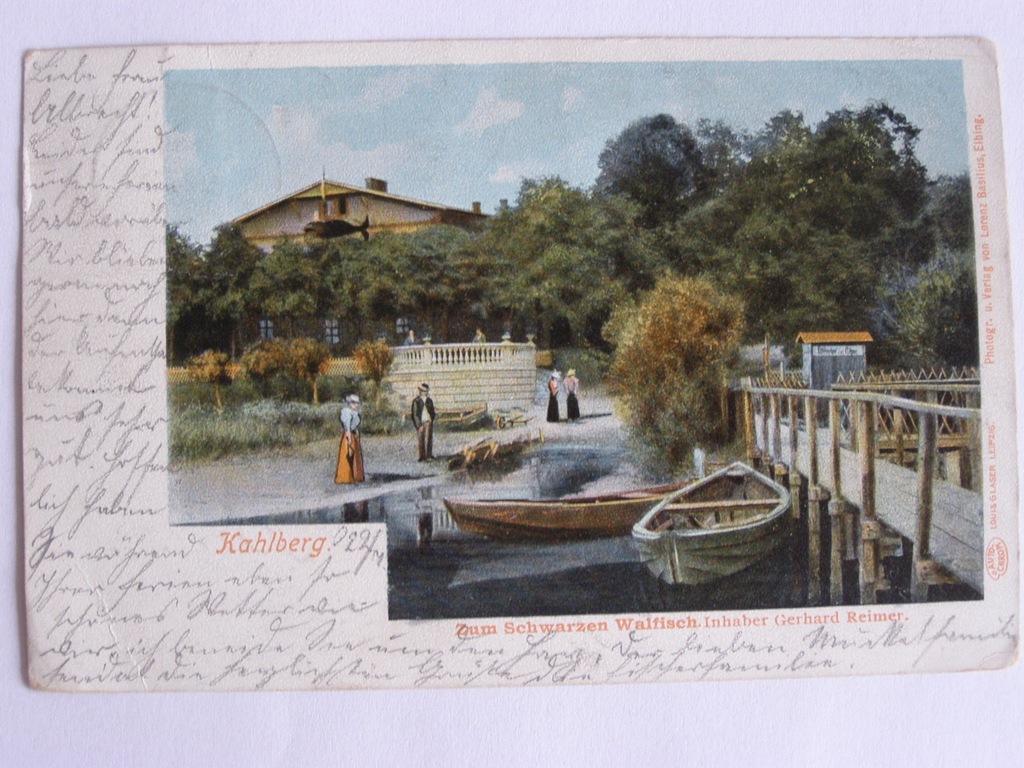 KRYNICA MORSKA KAHLBERG HOTEL CZARNY WIELORYB 1901