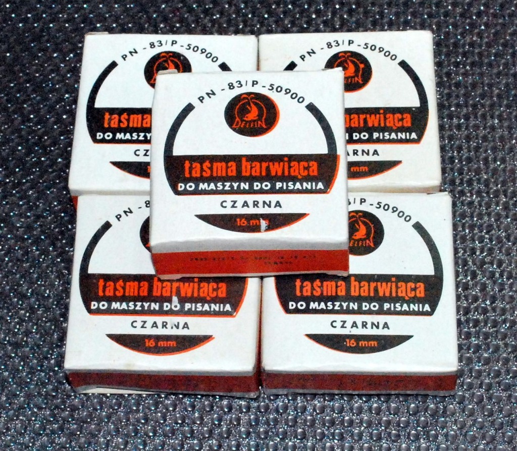Taśma barwiąca maszyna do pisania Delfin