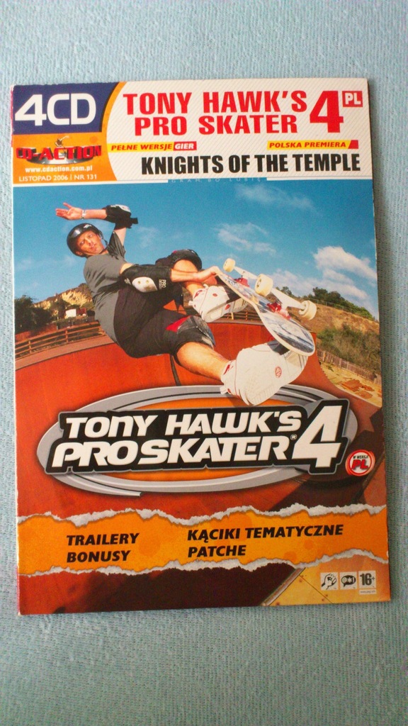 GRY Cd Action z gazet Tony Hawk Race the WTCC Game