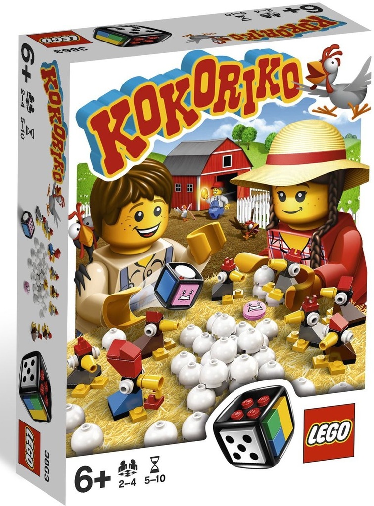 LEGO 3863 Kokoriko Kurki Gra Planszowa NOWA UNIKAT