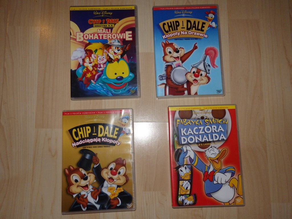 Chip Dale kaczor donald bajki dvd