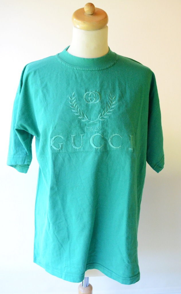Bluzka Zielona Gucci T Shirt L 40 Zieleń