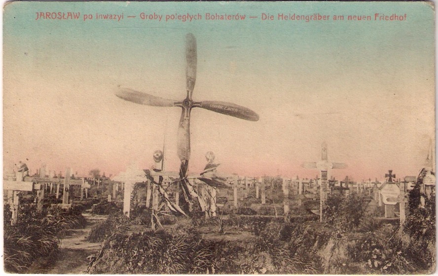 JAROSŁAW CMENTARZ WOJENNY LOTNIK 1916 WILUSZ