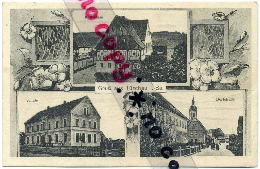 TUROSZÓW TURCHAU BOGATYNIA _ TRZY MOTYWY _ SECESJA