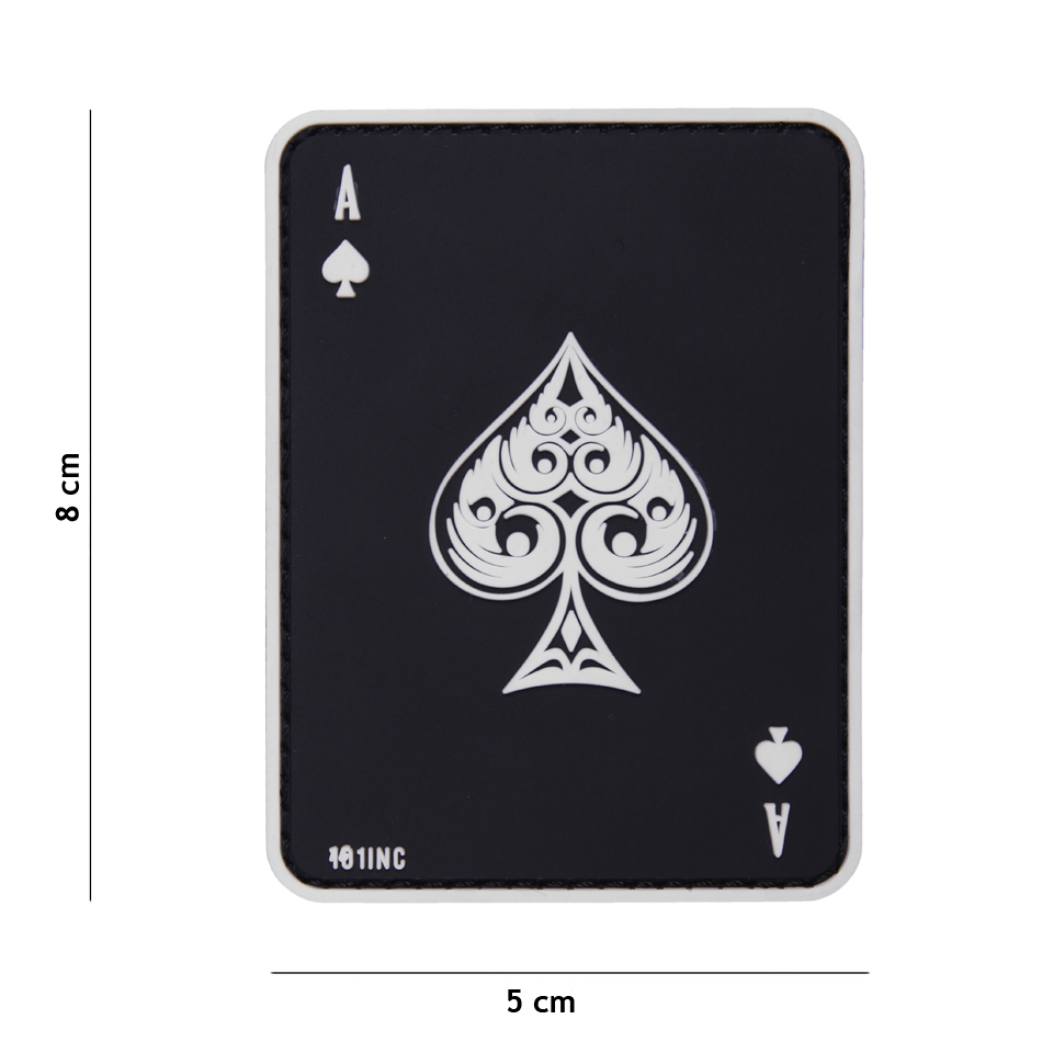 Naszywka 3D PVC Ace Of Spades - Black