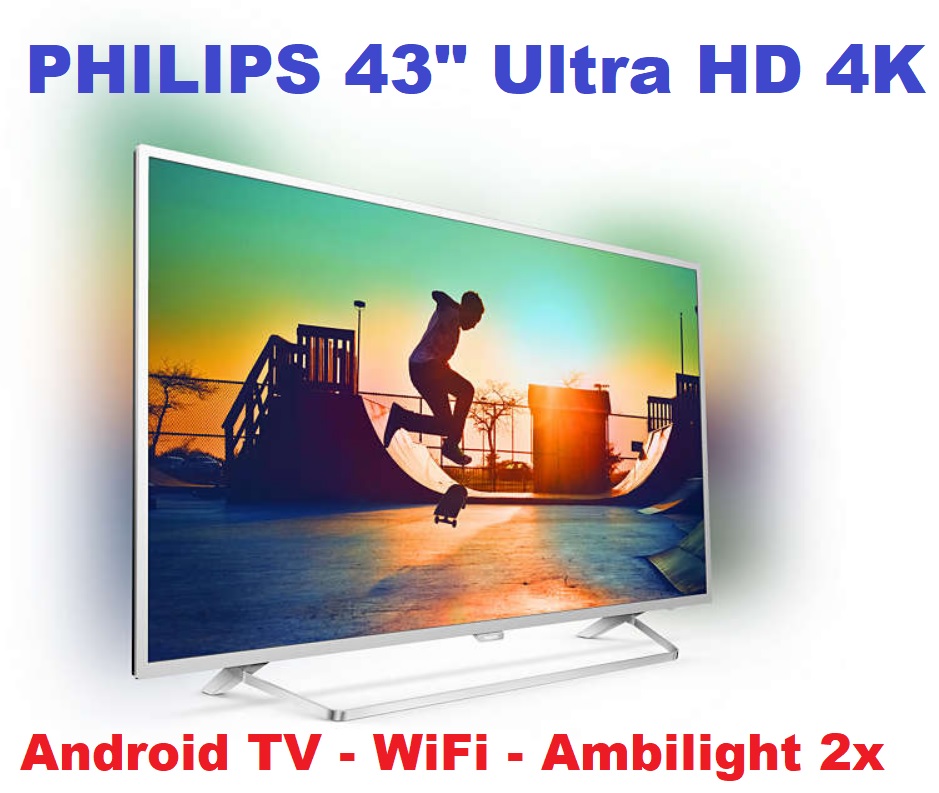 Telewizor LED Philips 43PUS6412 Android TV 4K WiFi
