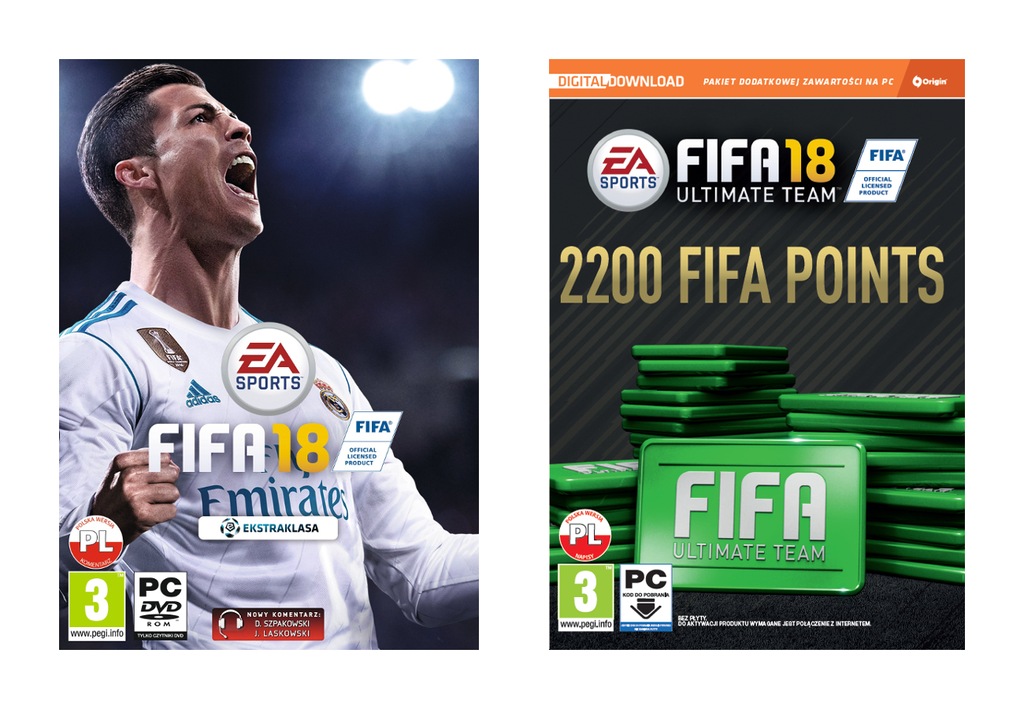 Gra FIFA 18 PC + 2200 FIFA POINTS (CIAB) Pakiet