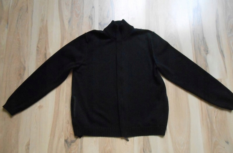 PORSCHE Design czarny elegancki męski sweter M L