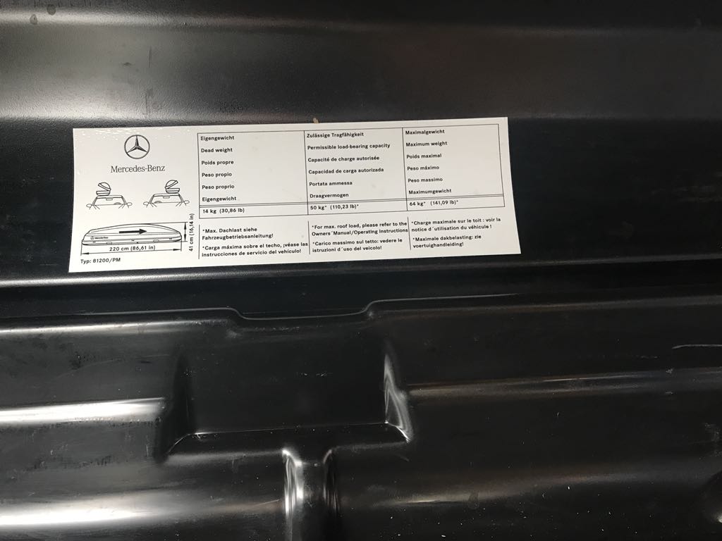 Boks Box Dachowy Mercedes 81200/Pm - 7199367856 - Oficjalne Archiwum Allegro