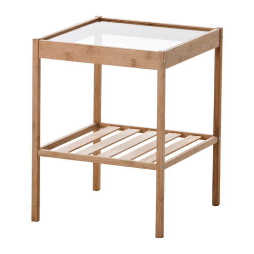 IKEA NESNA Stolik nocny Bambus   36x35 cm