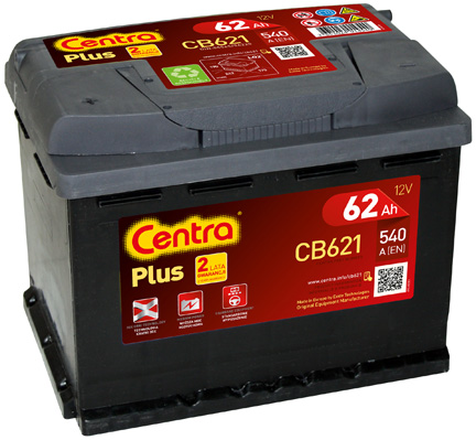 Akumulator Centra Plus CB621 62Ah/540A L+