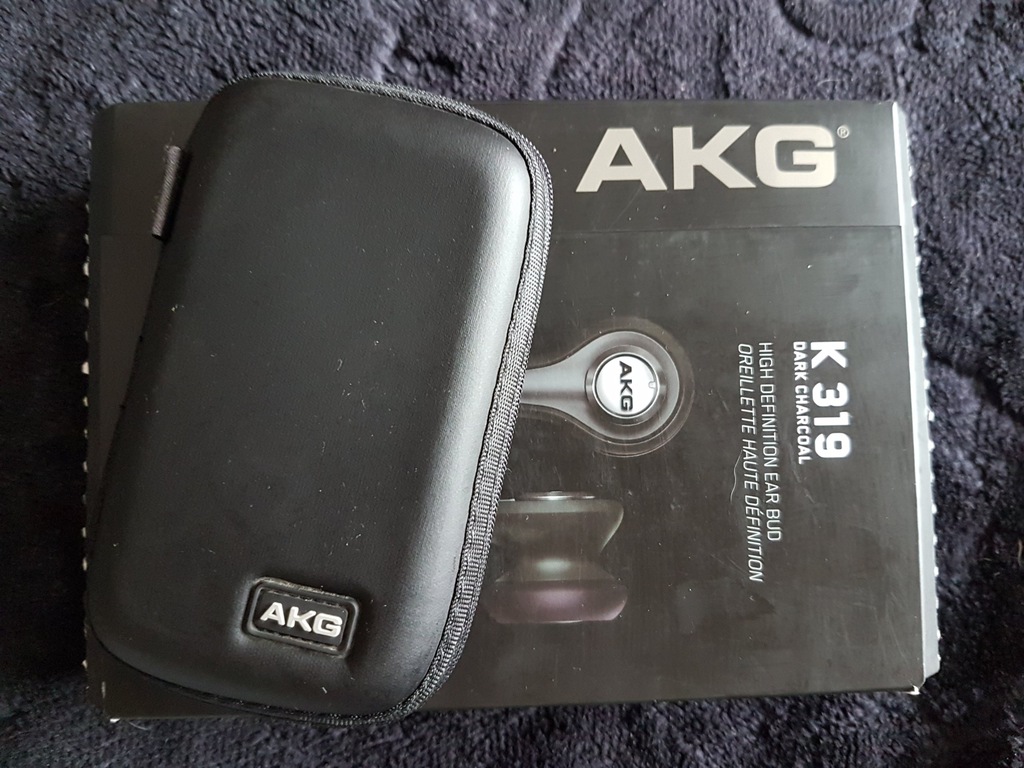 Słuchawki douszne AKG K 319 K319 Czarne Komplet