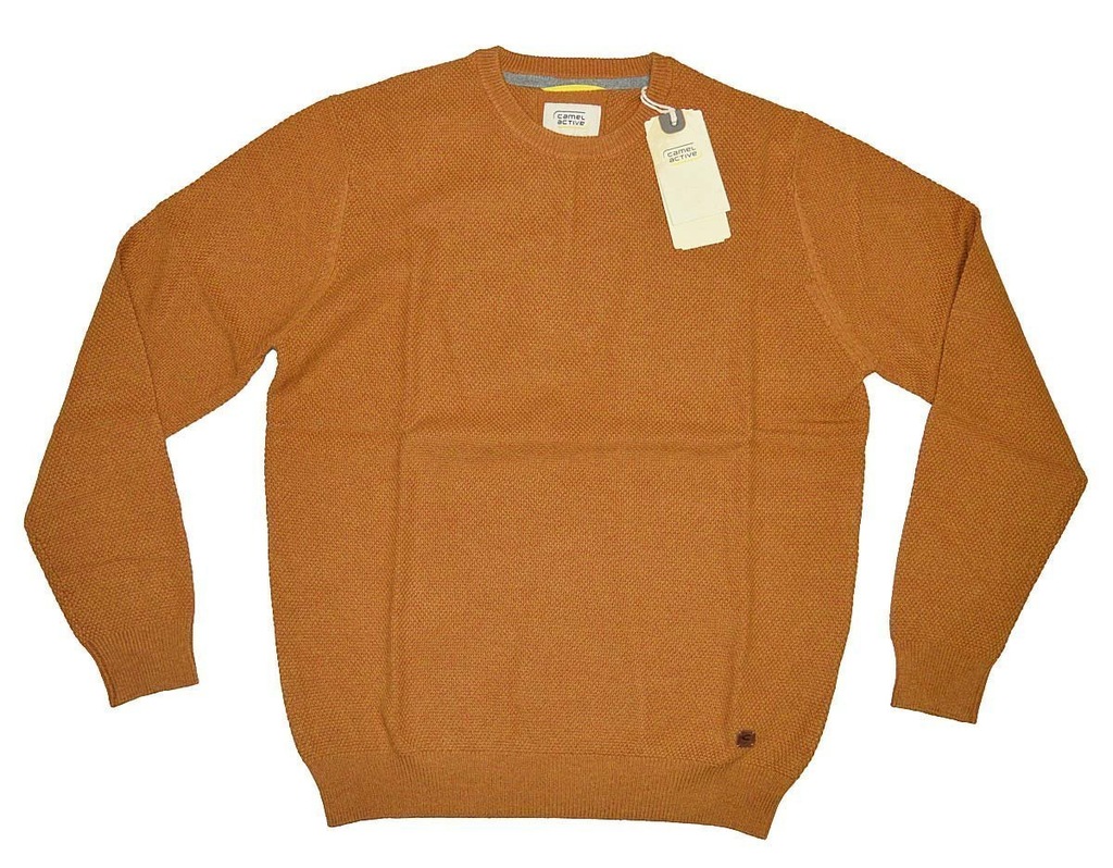 CAMEL ACTIVE WEŁNA C-NECK sweter 354102/66 M