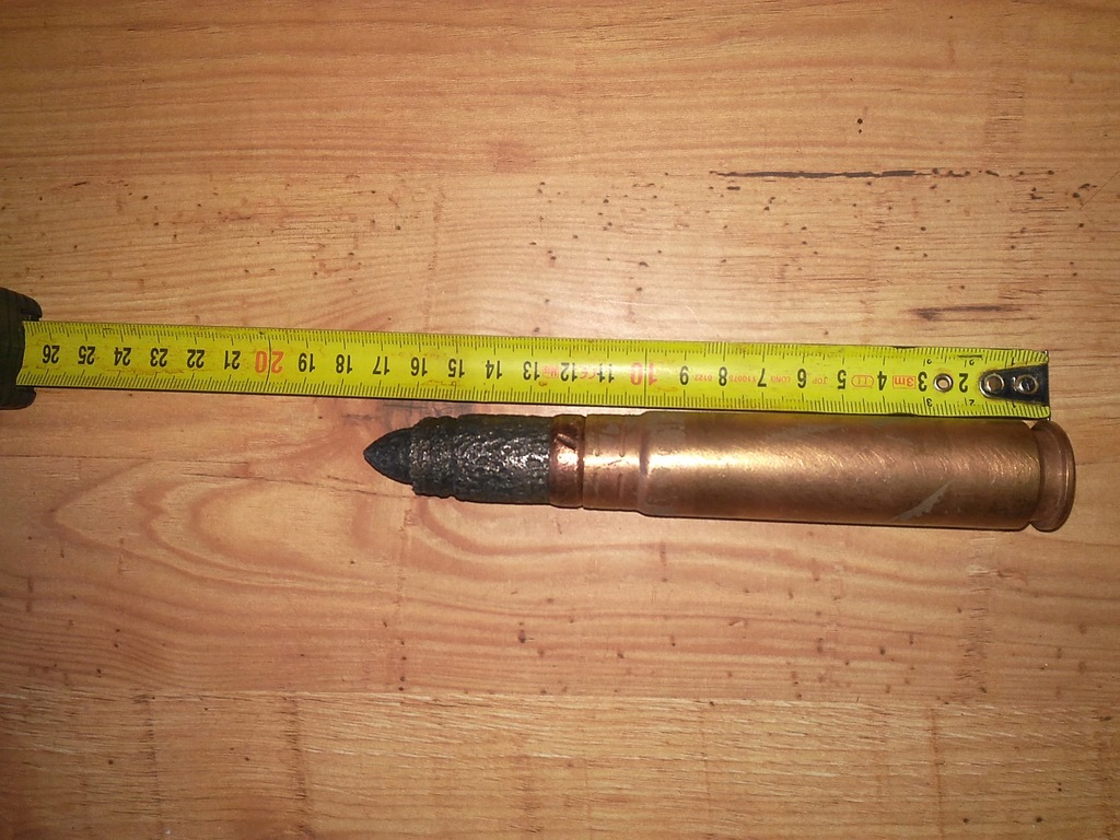 Łuska + pocisk 23 mm 2 wojna światowa