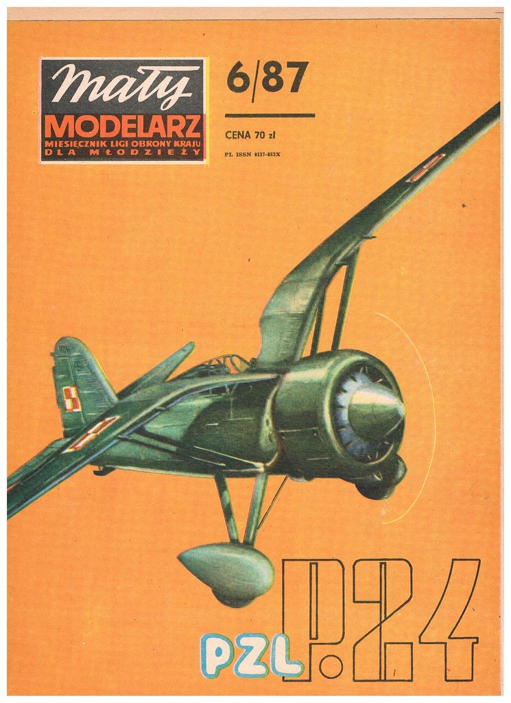 Samolot myśliwski PZL P24  MM 6/1987