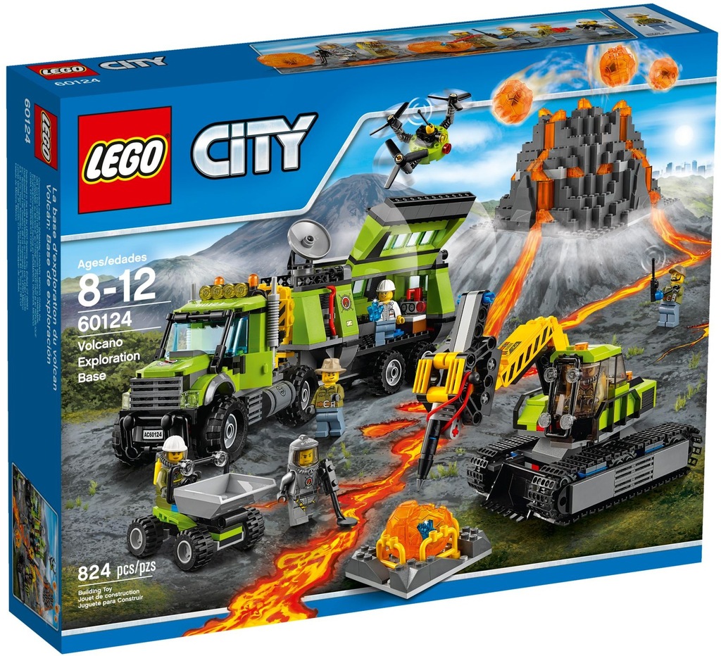 LEGO City 60124 Wulkan Baza Naukowców PROMO