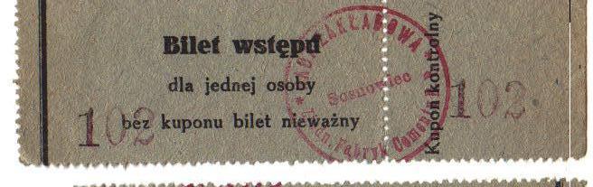 PRL - Sosnowiec - Bilet wstępu - Rada zakładowa