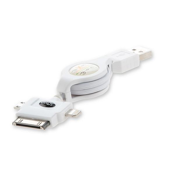 Kabel USB - Lightning SAVIO CL-72 rozwijany iPhone