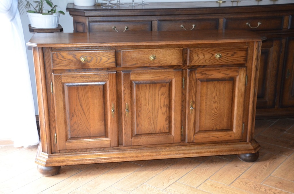 334 KOMODA DĄB PATYNOWANY 160CM MEBLE HOLENDERSKIE