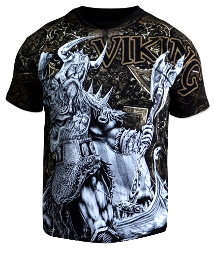 Koszulka męska t-shirt Viking Valhalla HD r. XXXL - 7307648722 ...