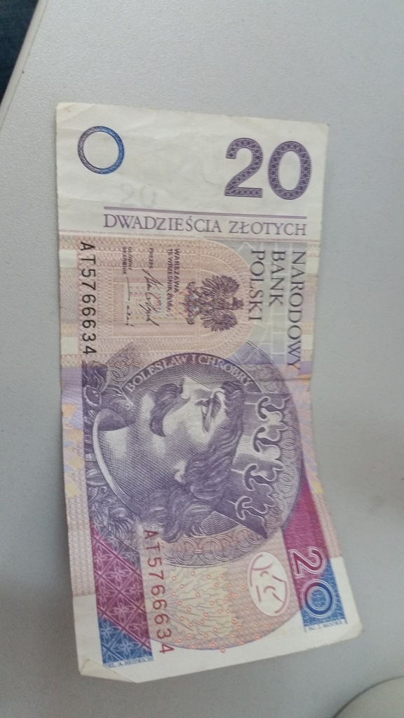 Pieniadz papierowy 20zl