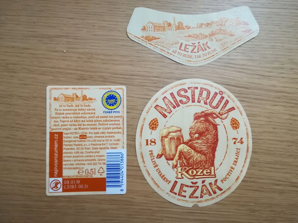 Etykieta Kozel Mistruv Lezak
